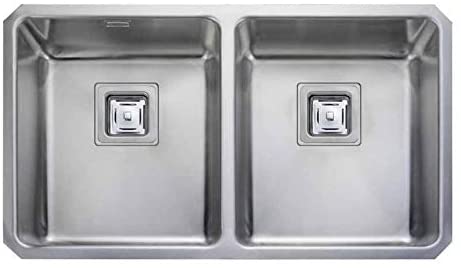 Rangemaster QUB3434/ Quad Undermount Sink, Stainless Steel