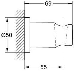 GROHE 27074LS0 | Rainshower Shower Head Holder