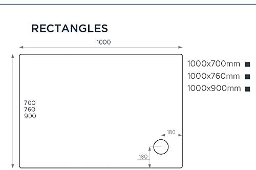 Just Trays Ultracast 1200 x 1000mm Flat Top Shower Tray