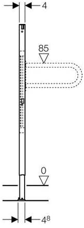 Geberit 111.790.00.1 NA Duofix Frame for Support Handles, Shower and