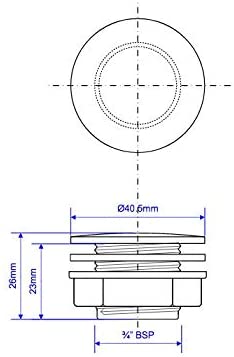 McAlpine 17mm White Tap Hole Stopper TAPSTOP-WH