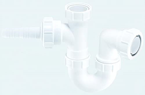 McAlpine WM2 Sink Trap with Horizontal Nozzle, White