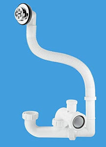 McAlpine 50mm Seal Anti-Syphon Bath Trap with Flexible Overflow FSK10V