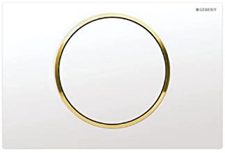 Sigma10 115.758.KH.5 Geberit Single Flush WC Wall Plate-Matt/Gloss/Brushed Stainless Steel