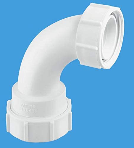 McAlpine 2‰ۡó� 90 Degree Multifit Bend x BSP Coupling Nut Z5M