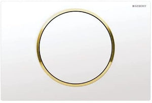 Geberit 115.758. KK. 5í«ÌÎ_Sigma10, Plastic, White/Gold/White
