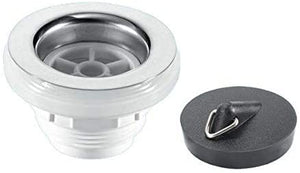 McAlpine 1̴_" Backnut Bath Waste - SS Flange BSW10