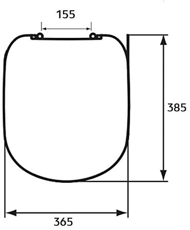 Ideal Standard t679901í«ÌÎ_Kheops Short Soft Close Toilet Seat White