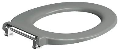 Twyford AV7886GY Seat Ring Top Fix with Stainless Steel Bar Hinge Top Fix - Grey