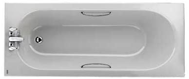 Twyford OL8422WH White Opal 1500 mm x 700 mm Rectangular Non-Jetted
