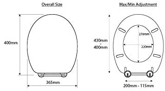 Croydex Anti-Bacterial Toilet Seat with Soft Close Hinges Made from Resilient Polypropylene, White