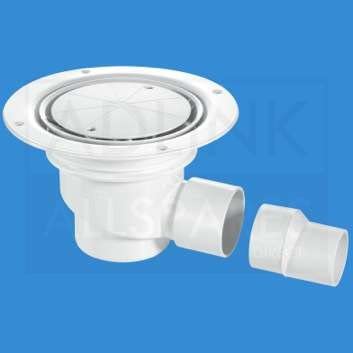 McALPINE 75MM Gully for Sheet Flooring TSG1-WH