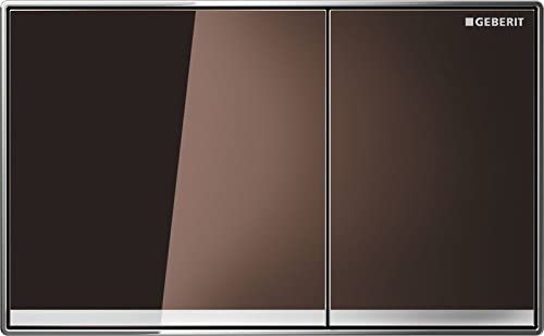 Geberit Sigma 60í«ÌÎ_Actuator Plate, Glass, Set of 1, Burnt Umber, 115.640í«ÌÎ_Sq. 1