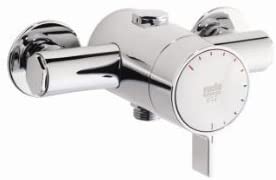 Rada 1.1651.003 V12-130 Exposed Shower Valve Mixer, Chrome