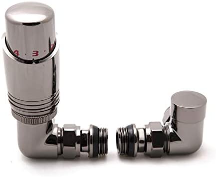 Reina Modal Trv Corner Steel Radiator & Towel Rail Valve Bronze Oiled