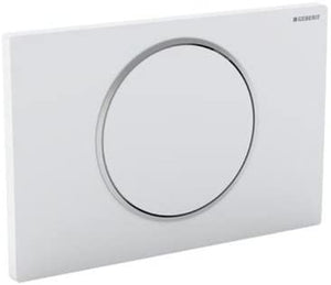 Geberit actuator plate Sigma10 for flush/stop flushing, colour: white/high-gloss chrome-plated - 115.758.KJ.5