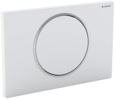 Geberit actuator plate Sigma10 for flush/stop flushing, colour: white/high-gloss chrome-plated - 115.758.KJ.5