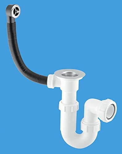 McAlpine Adjustable Inlet Sink Trap with Centre Pin Waste MCALPINE-FST1WP