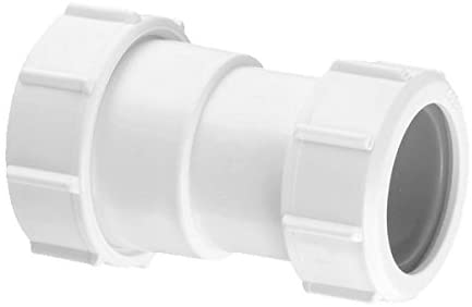 McAlpine Z28L-ISO Straight Connector-Multifit x European Pipe Size 2" x 50mm, White