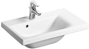 Ideal Standard E133901 Concept Space 60cm Washbasin for Pedestal or Furniture Use Right Hand 1 Tap Hole