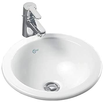 Ideal Standard E502301 Concept Sphere 38cm Countertop Washbasin No tap Hole with Overflow