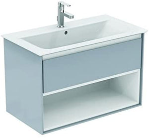 Ideal Standard Waschtischunterschrank CONNECT AIR, 800x440x517mm, WeiÌÙ gl.und Hellgrau matt, E0827KN