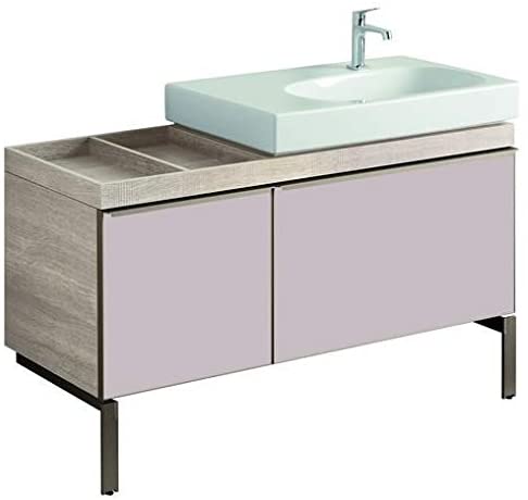 Geberit Citterio Vanity unit 500.563.Jl.1, shelf space left, 1184x55x50cm, wood texture natural beige - 500.563.JI.1