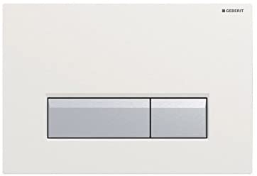 Geberit Sigma40 115.600.KR.1 Sigma40 Dual Flush Plate with Integrated Odour, Black