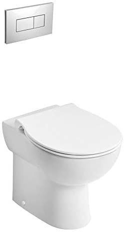 Armitage Shanks S0439HY Contour 21+ Back to Wall Rimless Toilet