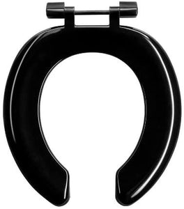 Armitage Shanks S407166 Black Bakasan Open Front Toilet Seat, No