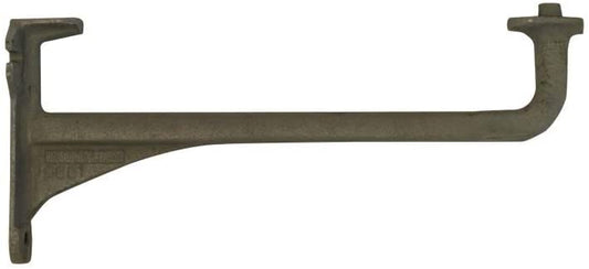 Arley 12 & 1/8" Grey Paint Towel Rail Brackets Pair