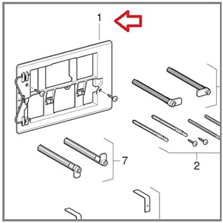Geberití«Ì_Ì_ÌÎ̝ÌÎ̥í«ÌÎ_Fixation, Frame for Push Button Geberit Kappa and Artline (240.646.00.1)