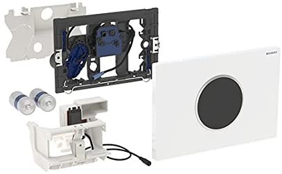 Geberit 115.908. KJ. 1åÊSigma10åÊElectronic, Battery, White/Bright Chrome