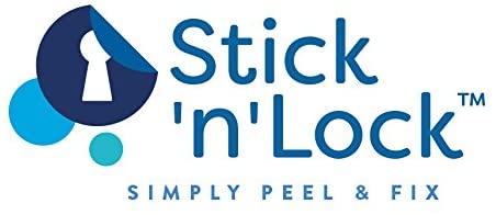 Croydex Stick 'N' Lock+ Adhesive or Screw Fix Shower Curtain Adjustable Rod