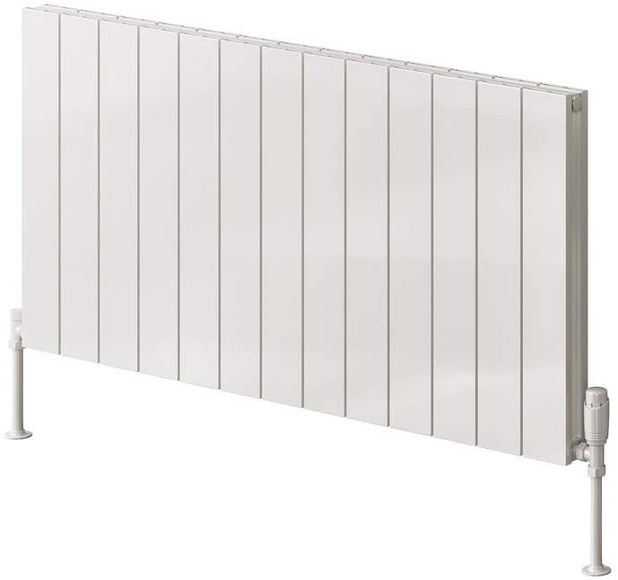 Reina Casina Aluminium White Single Panel Horizontal Designer Radiator 600mm x 850mm - Central Heating