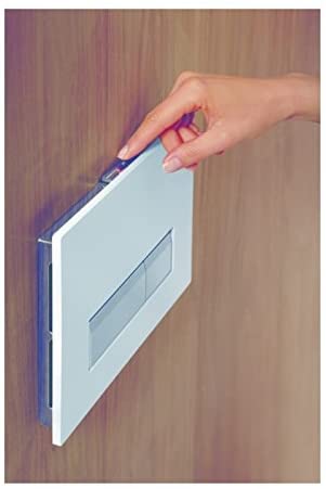 Geberit Sigma40 115.600.KR.1 Sigma40 Dual Flush Plate with Integrated Odour, Black