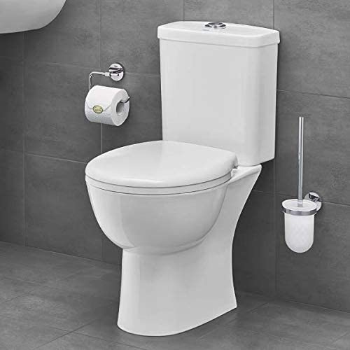 GROHE BAU Ceramic Close Coupled Slow Close WC Set, Alpine White, 39347000