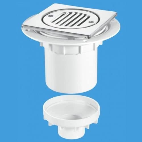 Mcalpine Trapped Shower Gully 150mm For Tile And Stone Floor TSG2T6SS