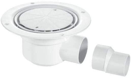 McAlpine 50mm Water Seal Trapped Gully Polished Stainless Steel Clamp Ring and Cover Plate TSG50WH-NSC