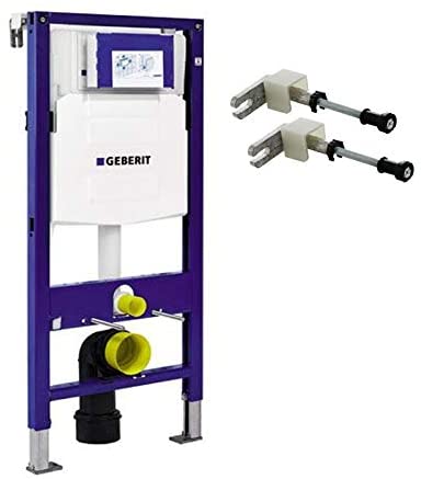 Geberit Duofix 0.98m WC Toilet Frame UP320 Sigma Cistern Wall Brackets + WC Bend