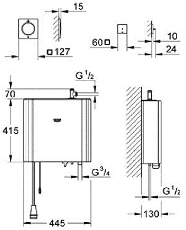 Grohe Steam Generator F-Digital Deluxe 27934000åÊ(Import Germany)