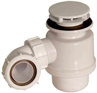 Mcalpine Shower Trap 40mm Seal 70mm Mushroom Flange White STW2-R