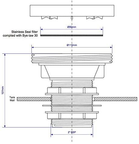 McAlpine 2" Screened Tank Breather ZWLFBR
