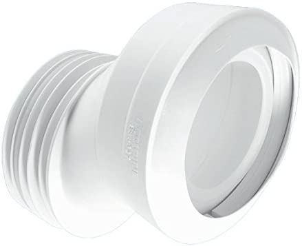 McAlpine MAC-4A MACFIT Offset WC Connector, White