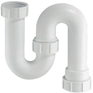 McAlpine SD10 Tubular Swivel 'S' Trap, White