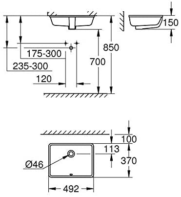 GROHE 3948000H Washbasin - White