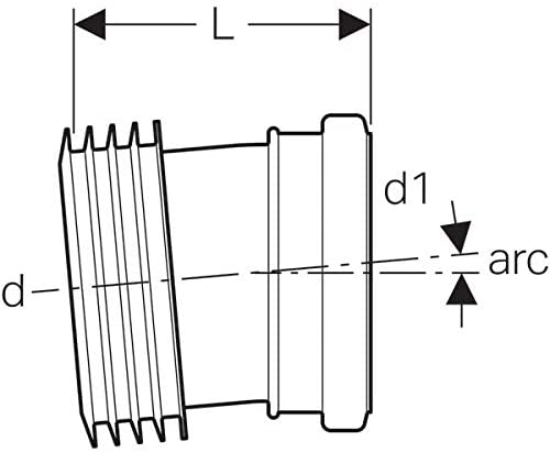 Geberit Duofix HDPE Waste Connector Adaptor