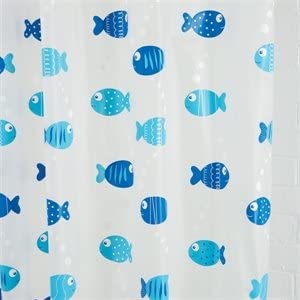 Croydex Wiggly Fish Shower Curtain - AE282524H