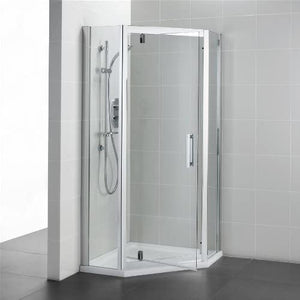 Ideal Standard L6215EO Silver Synergy 900 mm Pentagon Pivot Shower