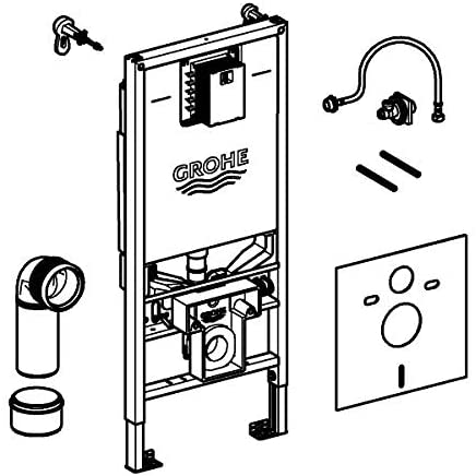 Grohe ‰ۡóÁÌÎ̝ÌÎ̥ Recessed Cistern ‰ۡóÁÌÎ̝ÌÎ̥ Rapid SLX 3-in-1 Toilet 6 L 1.13 m (Ref 39598000)